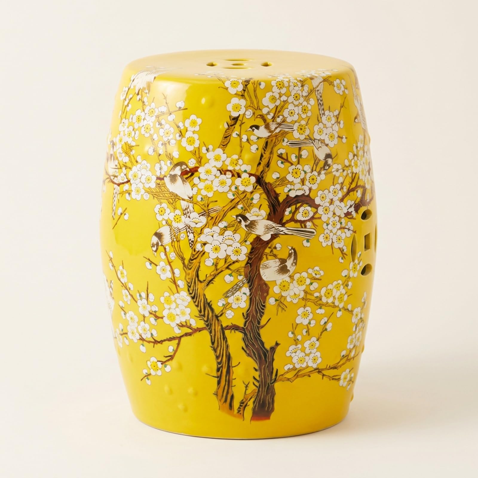 Taburete de cerámica KAXLDHH con moldeo en una sola pieza y acabado premium de porcelana