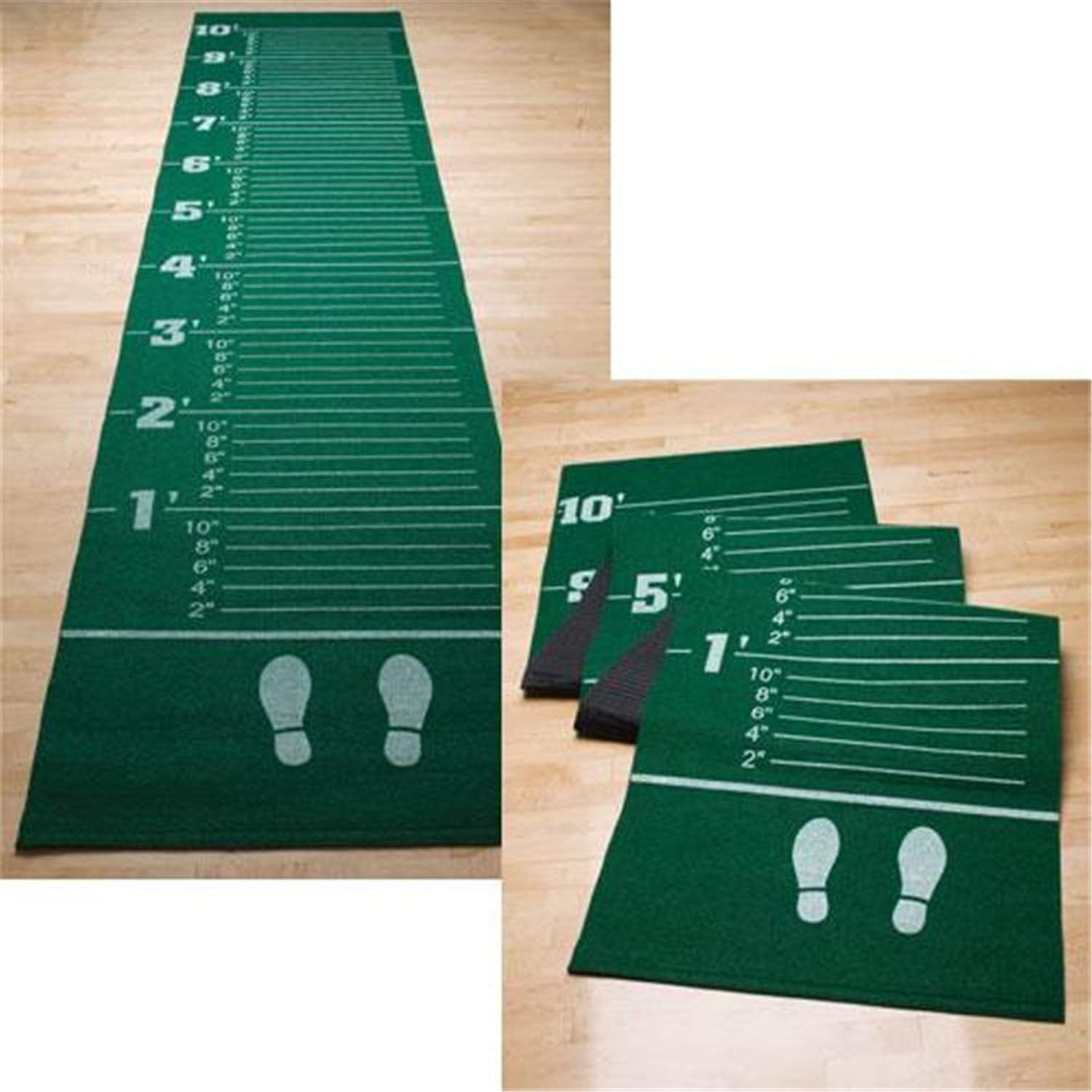 Carpeted Long Jump Mat, Green, 12'L x 30"W