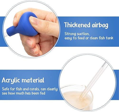 Miniatura 4 de Weewooday 3 piezas de accesorios para tanque de ajolote, pinzas extralargas para acuario, jeringa larga para alimentador de coral, pinzas de