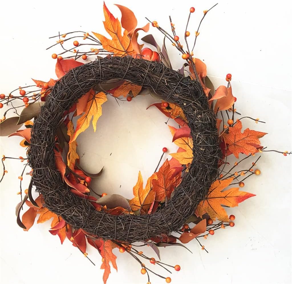 Autumn Wreath Harvest Festival Wreath Door Decoration Hanging Window Arrangement (D 40 * 40cm)