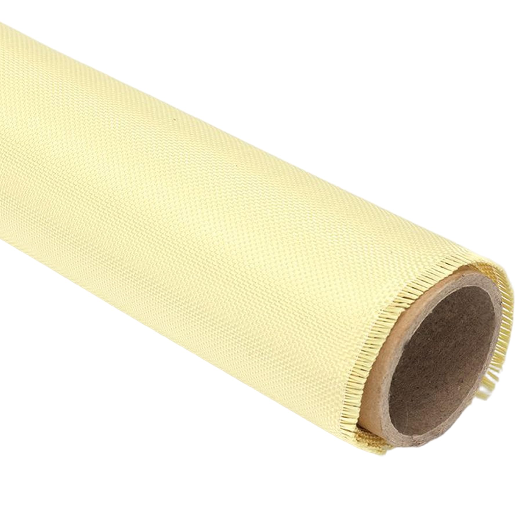 Feuille de Kevlar, tissu à armure toile aramide 1500D 1x2m - Tissu jaune haute résistance résistant aux coupures (0, 22 mm d'épaisseur) - Kevlar