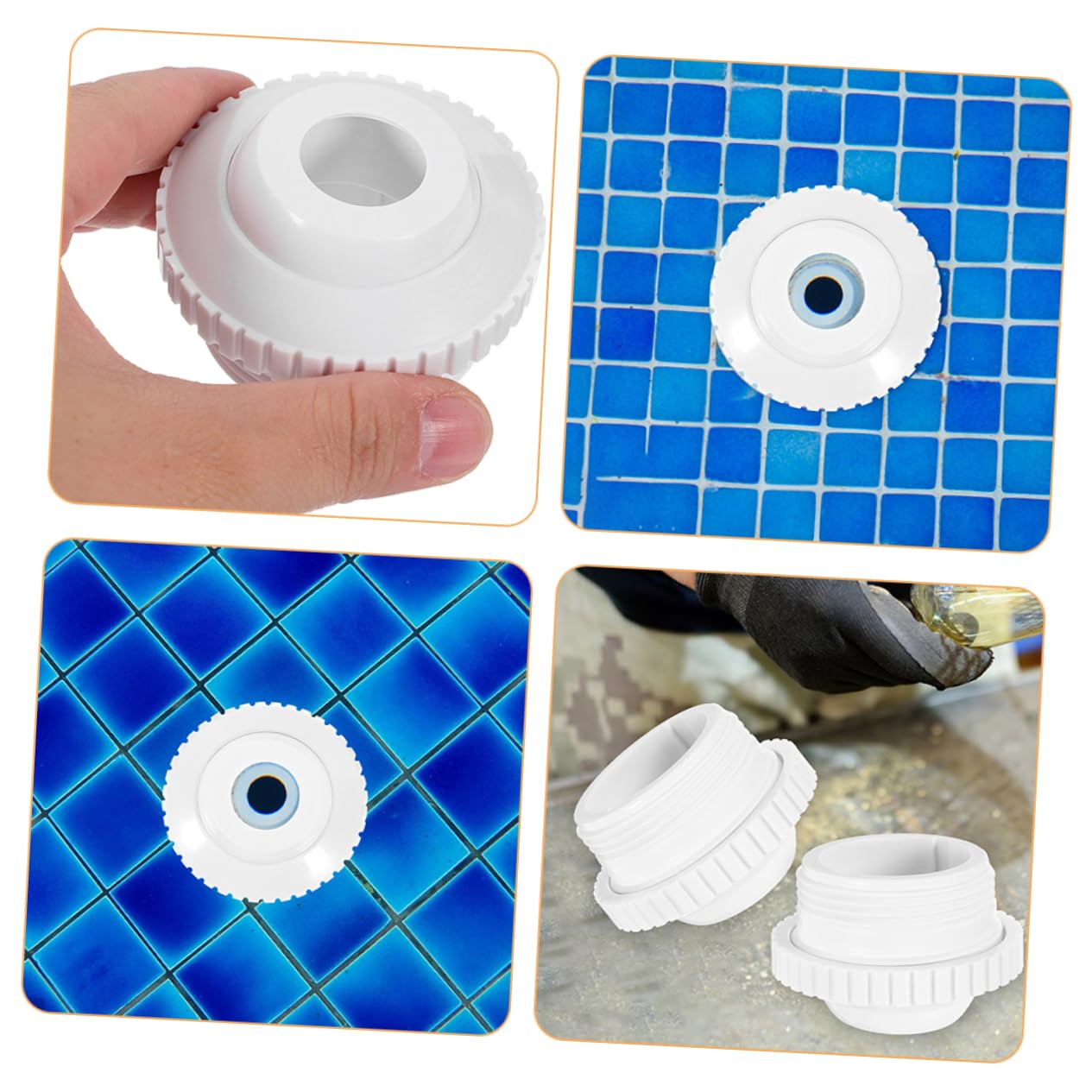 ifundom 5 Series Chorros De Masaje para Piscina Nadar Accesorios para La Piscina Repuestos para Piscinas Boquilla De Salida De Agua Accesorio De Piscina El Plastico 2 Piezas X 5