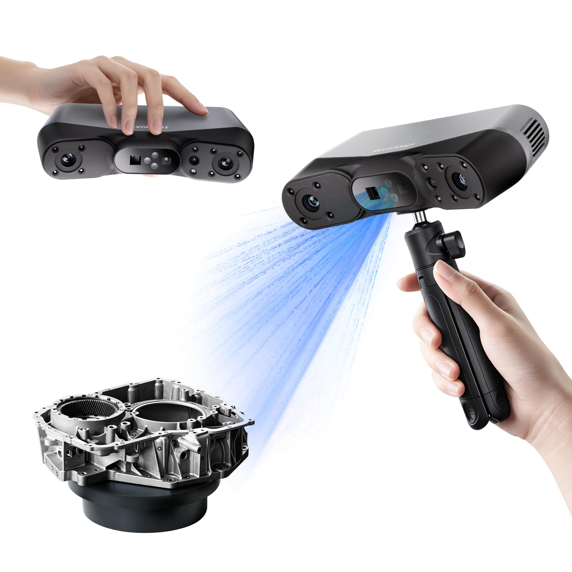 Revopoint POP 4 3D Scanner, AI Segmentation, for 3D Printing, Premium
