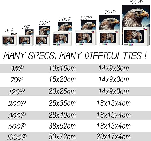 Miniatura 4 de Rompecabezas de 500 piezas para adultos, hermoso águila minimalista, rompecabezas de estilo minimalista, juguetes de rompecabezas, maravillosos
