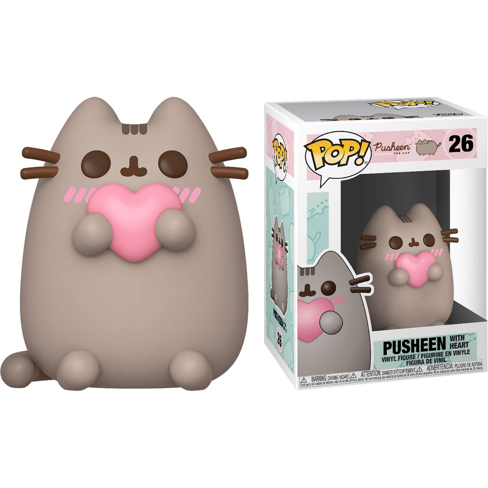 Pushe e n with Heart: Funk o Pop! Vinyl Figure Bundle with 1