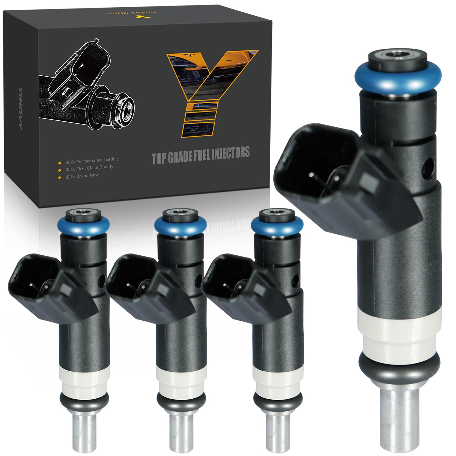Photo 1 of ?????? Upgraded Fuel Injectors FJ1058 fit for Jeep Compass Patriot 2007-2017, fit for Dodge Journey Avenger Caliber 2007-2015, fit for Chrysler 200 Sebring 2007-2014, L4 2.4L Gas, 04891577AC (4)