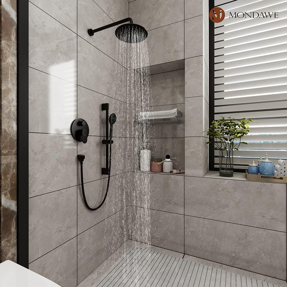 MONDAWE Shower System Dimensional Diagram