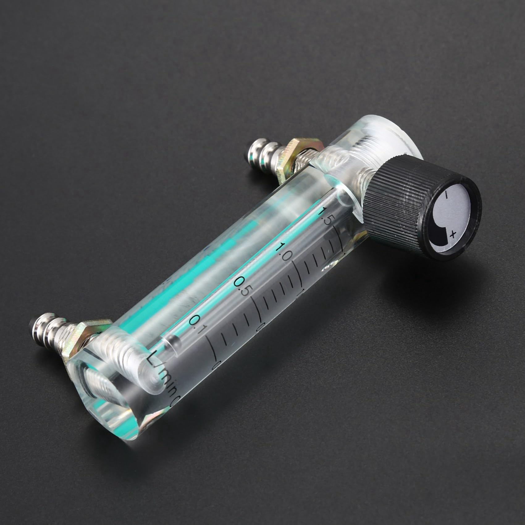 10X 0.1-1.5Lpm 1.5L Misuratore di Misuratore di Ossigeno Flussometro con Valvola di Regolazione per Ossigeno Air Gas