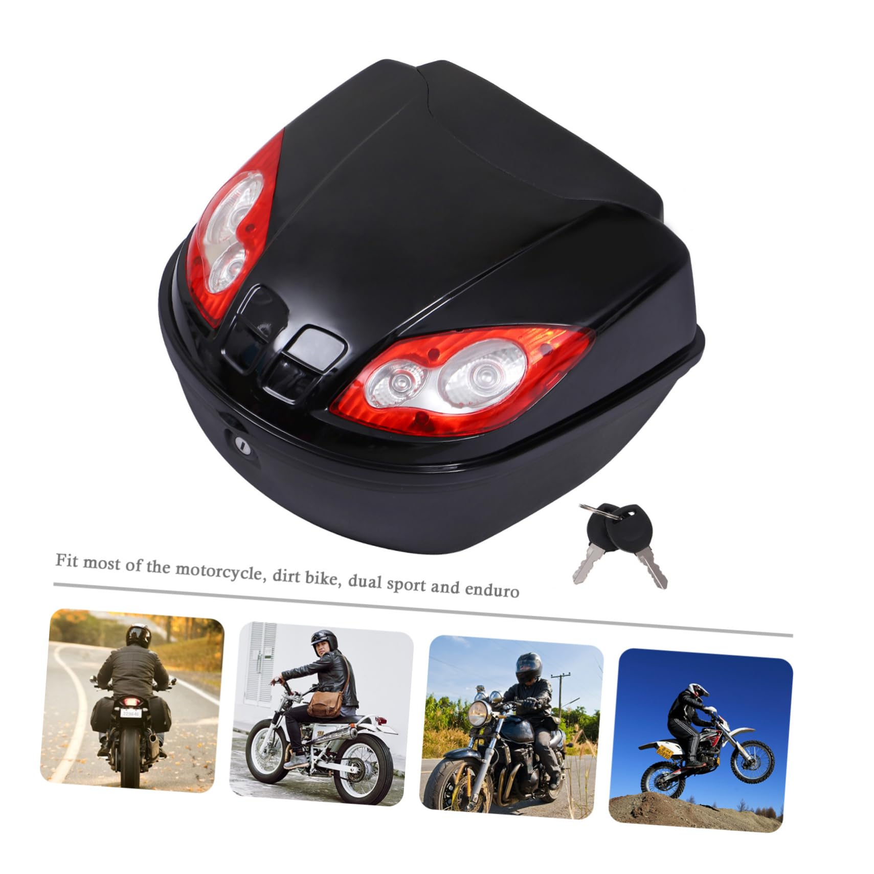 ABOOFAN Trunk Box Cover for Motorbike Luggage Case Modern Motorbike Fittings Key Included