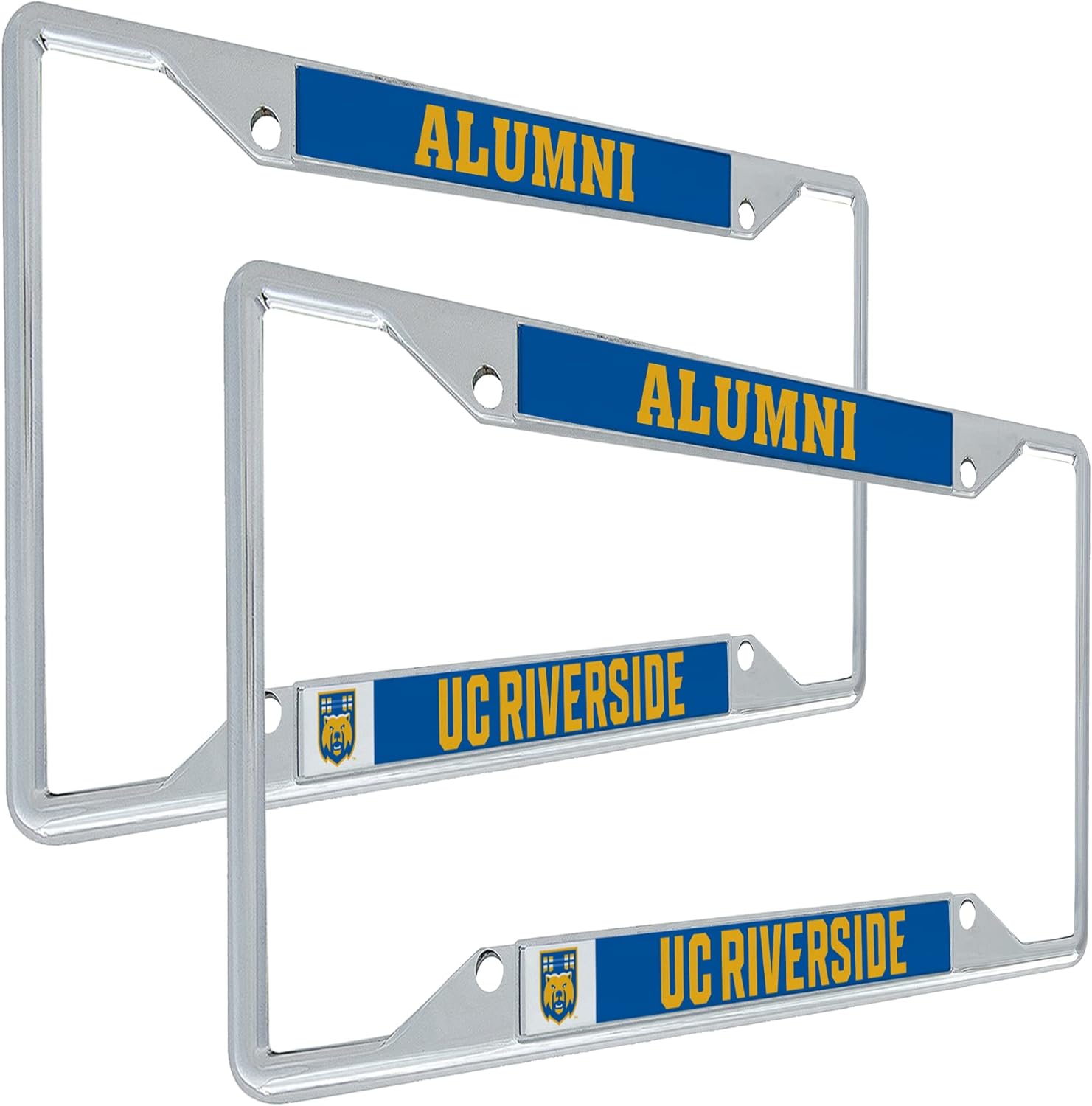 Desert Cactus University of California Riverside Car Accessories Metal License Plate Frame for Front or Rear of Car (Alumni 2 Pack)