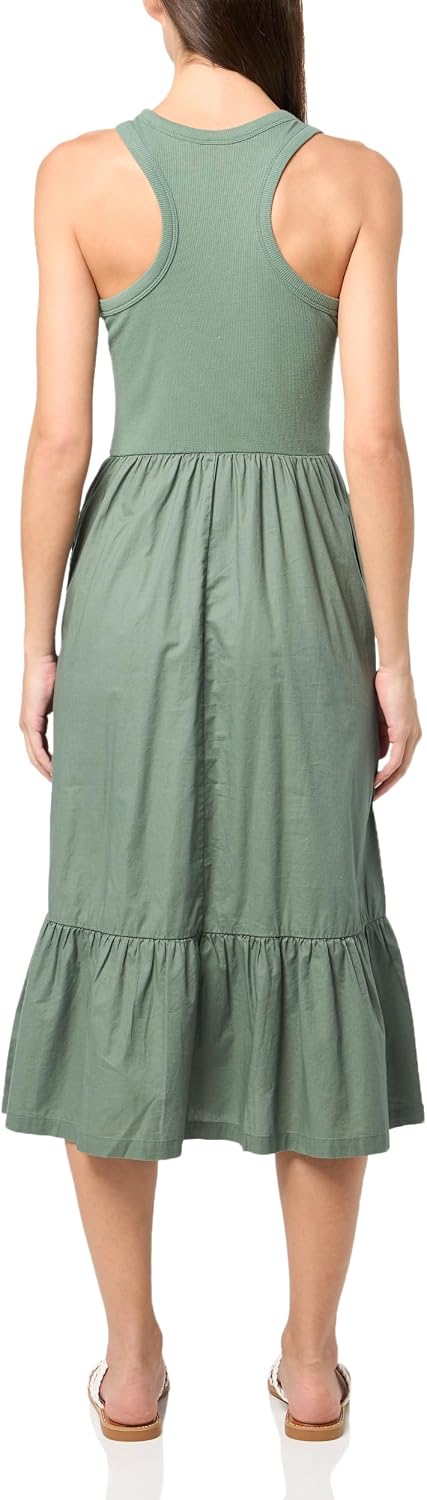 Gap Women's Mixed Media Midi Dress