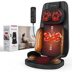 belhope Shiatsu Neck and Back Massager with Heat 4D Kneading Back Massager for Pain Relief Deep Tissue Comfortable