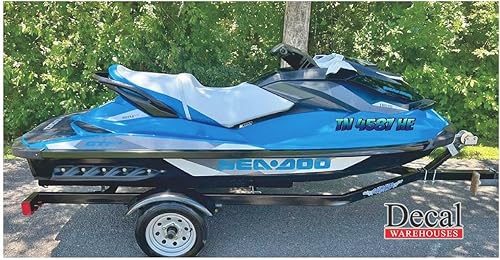 2 Pack Pair Boat Registration Numbers Custom Personalized State Watercraft Vinyl Decal Sticker Tag Reg Number Lettering Premium Gradient Print With