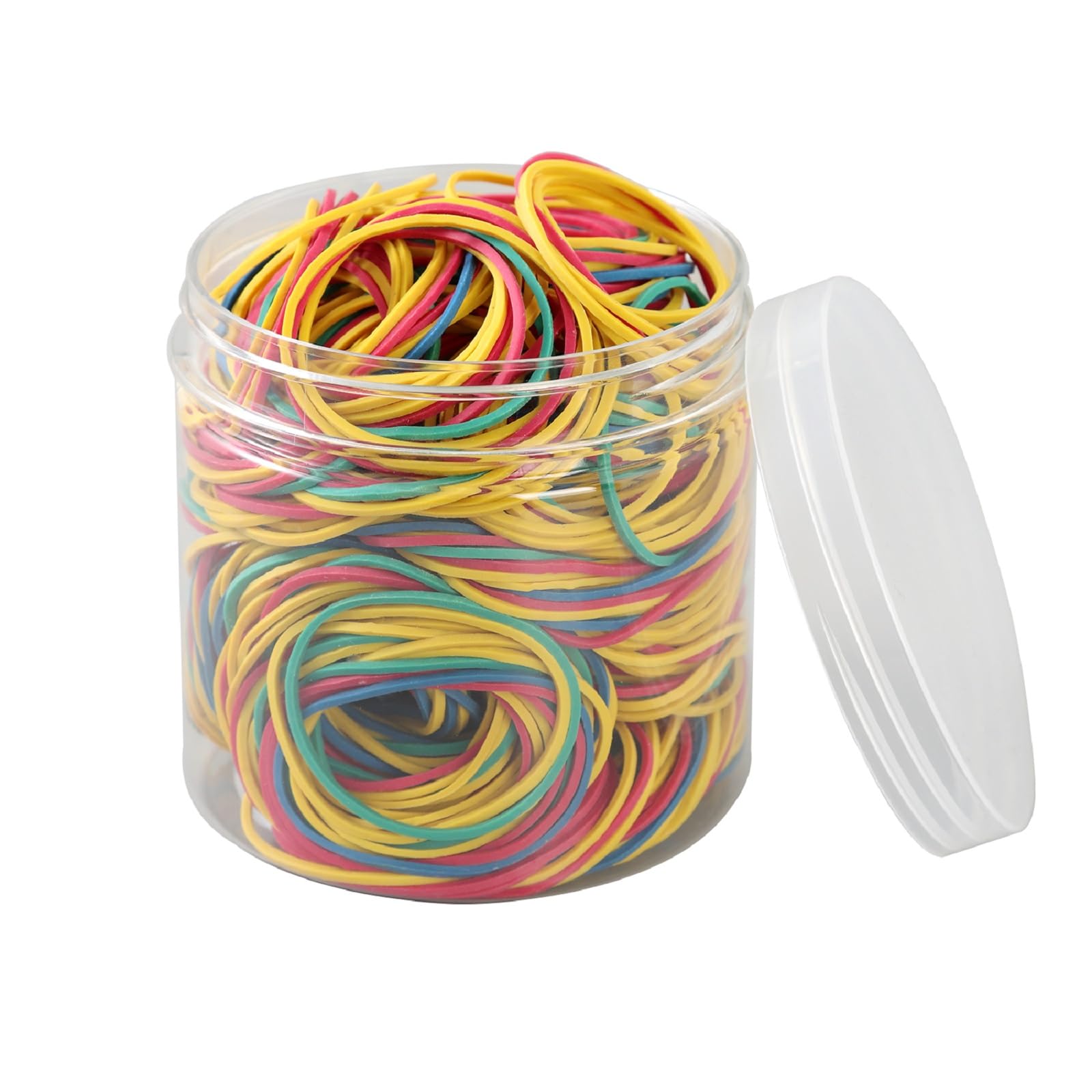 1000 fasce elastiche in gomma di colore da 3,8 cm, elastiche, per uso generico, elastiche, elastiche, per casa, ufficio, scuola, articoli di cancelleria (multicolore)