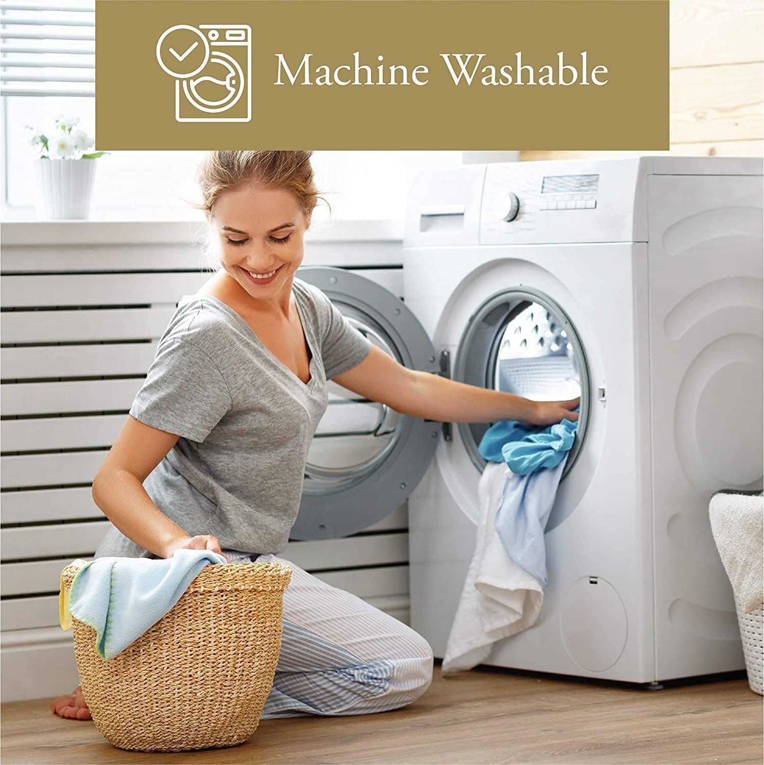 4 Piece Bed Sheet Set Queen Size | Cotton Soft & Breathable Bedsheet Includes 1 Flat Sheet, 1 Fitted Sheet & 2 Pillowcases with 12 Inch Deep Pocket Comfortable Bedding Set | White