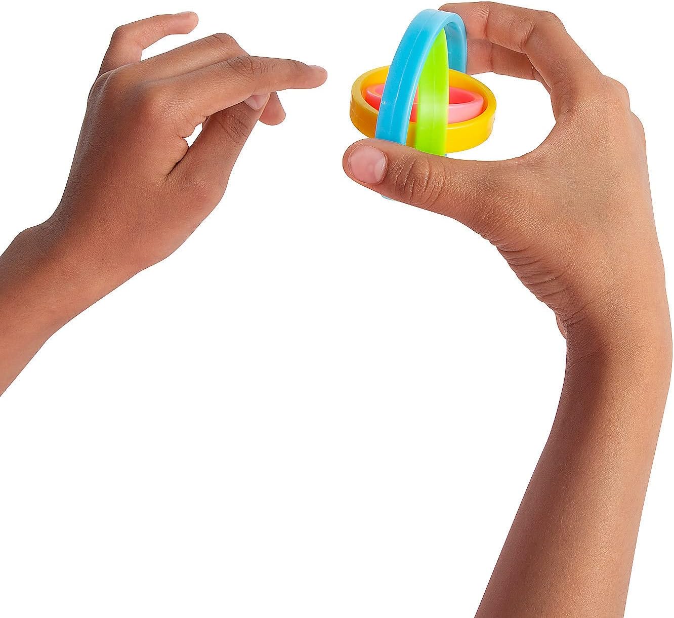 Whirly Rings Fidget Widget Toys - 12 Pieces