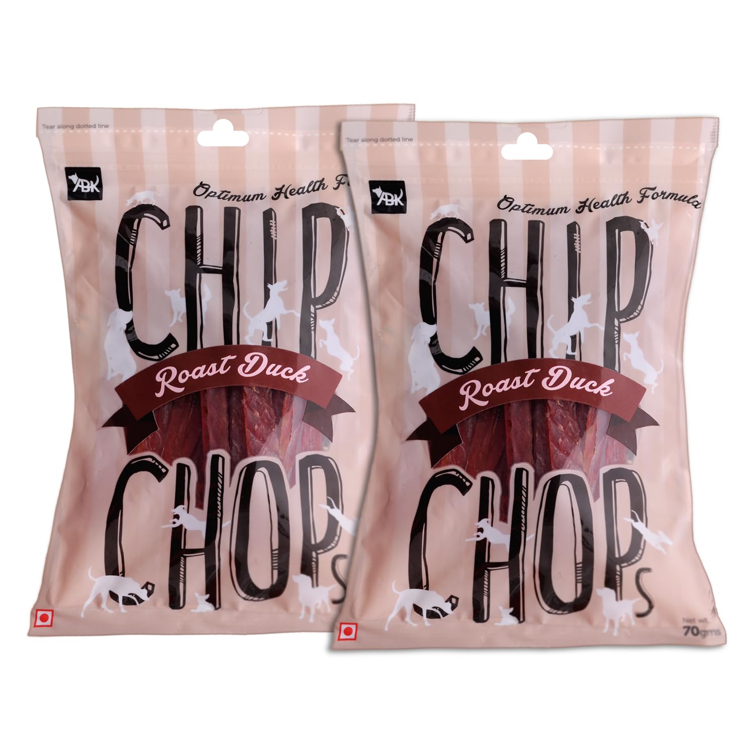 Chip Chops Roast Duck Stripes Dog Treat, Easily Digestible, Healthy Dog Treat, Perfect for Snacks, Suitable for All Dog Breeds, (Pack of 2) - Each 70gm (B09JS32TT8) Amazon Price History, Amazon Price Tracker
