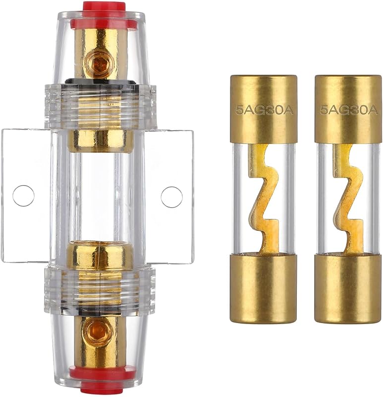 Porta-fusível em linha VEXUNGA AGU 30 A para cabos 4-8 AWG com fusíveis – Kit