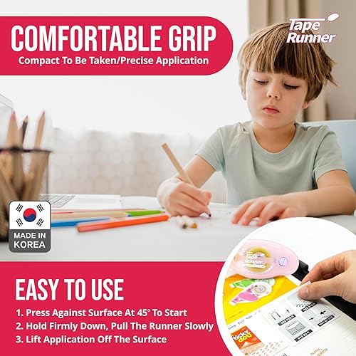Miniatura 6 de TapeRunner - Cinta adhesiva de doble cara, 5/16 pulgadas por 315 pulgadas, juego de 5 aplicadores