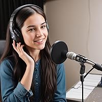 Vista 6 de 4 soportes para micrófono, clip de soporte de micrófono de ángulo ajustable para soporte, clip de micrófono flexible de goma, soporte de micrófono