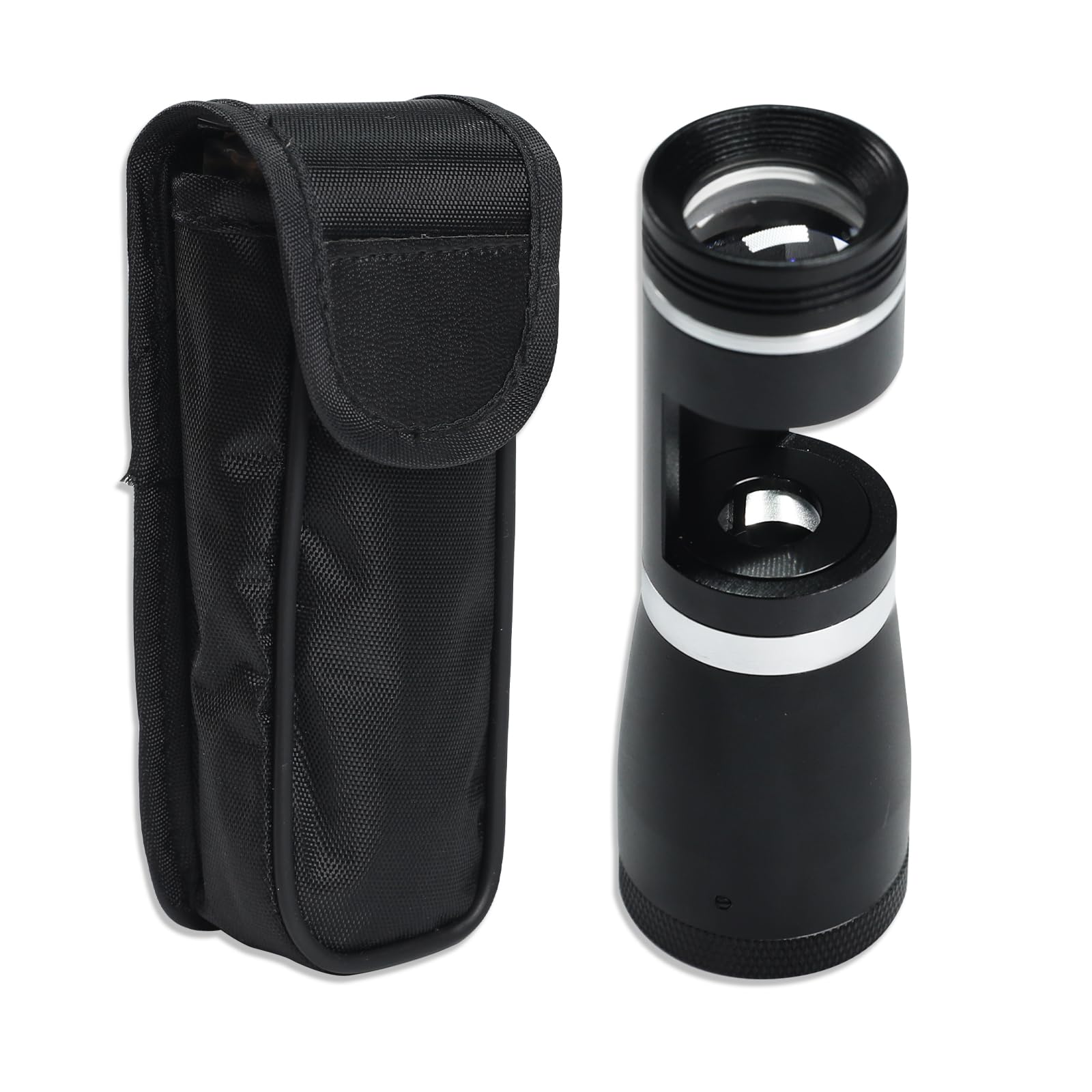 10x Darkfield Loupe Polariscope 20.5mm Triplet Lens with LED Light, Handheld LED Polariscope Loupe Magnifier for Jeweler Gemologist