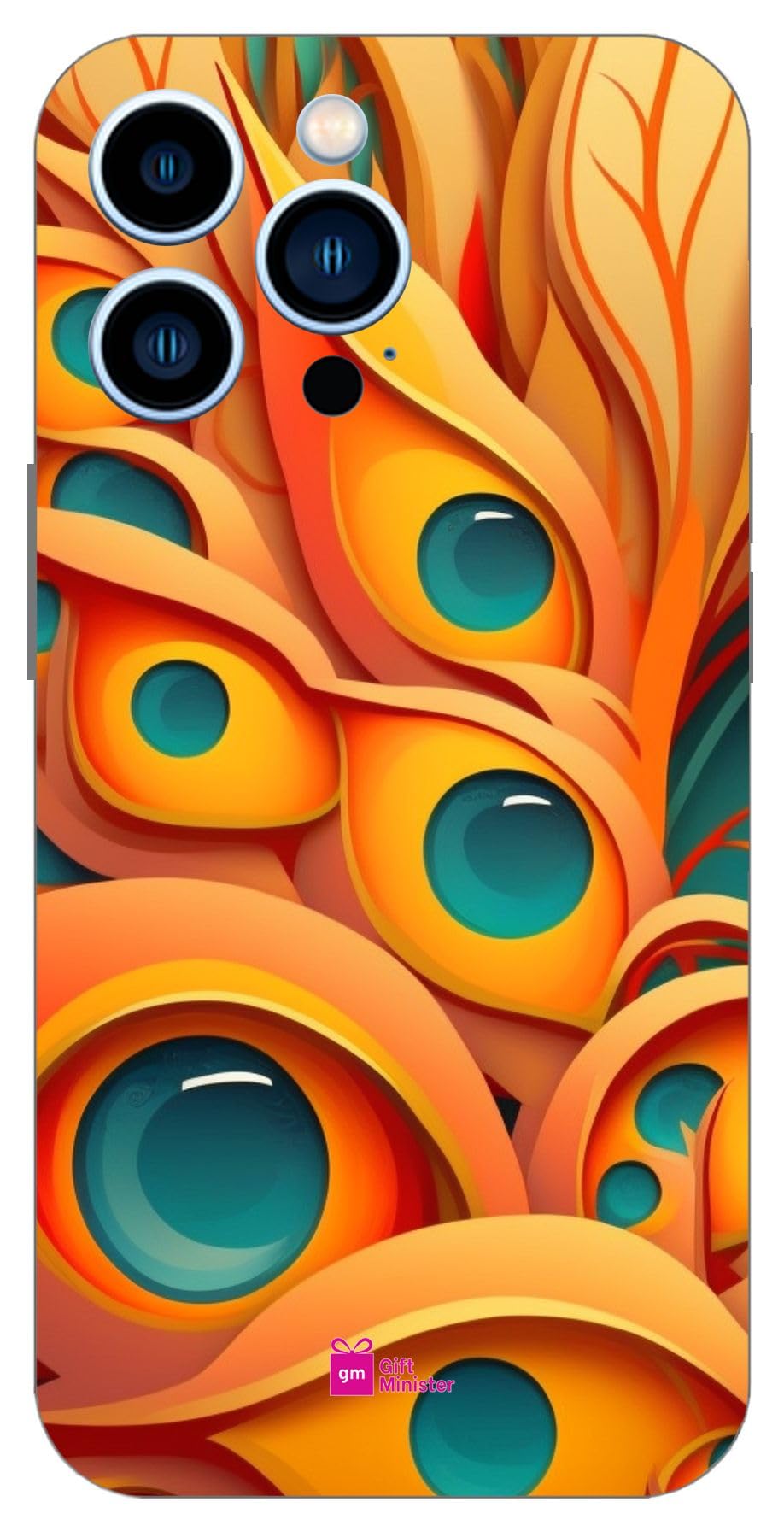 Hard Designer Mobile Case For Apple Iphone 13 Pro Back Cover Chocolate - Strange Bullseyes Pattern Art Camera Protection Anti-Slip Flexible Scratch Resistant Lightweight Clear 1Pcs 1701Z