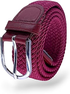 Cinturón Trenzado Extensible y Elástico Para Hombres y Mujeres Con Hebilla Ovalada Con Longitud De 100 cm a 135 cm, Se Adapta a Cada Cintura, Cinturón De Vestir o Casual