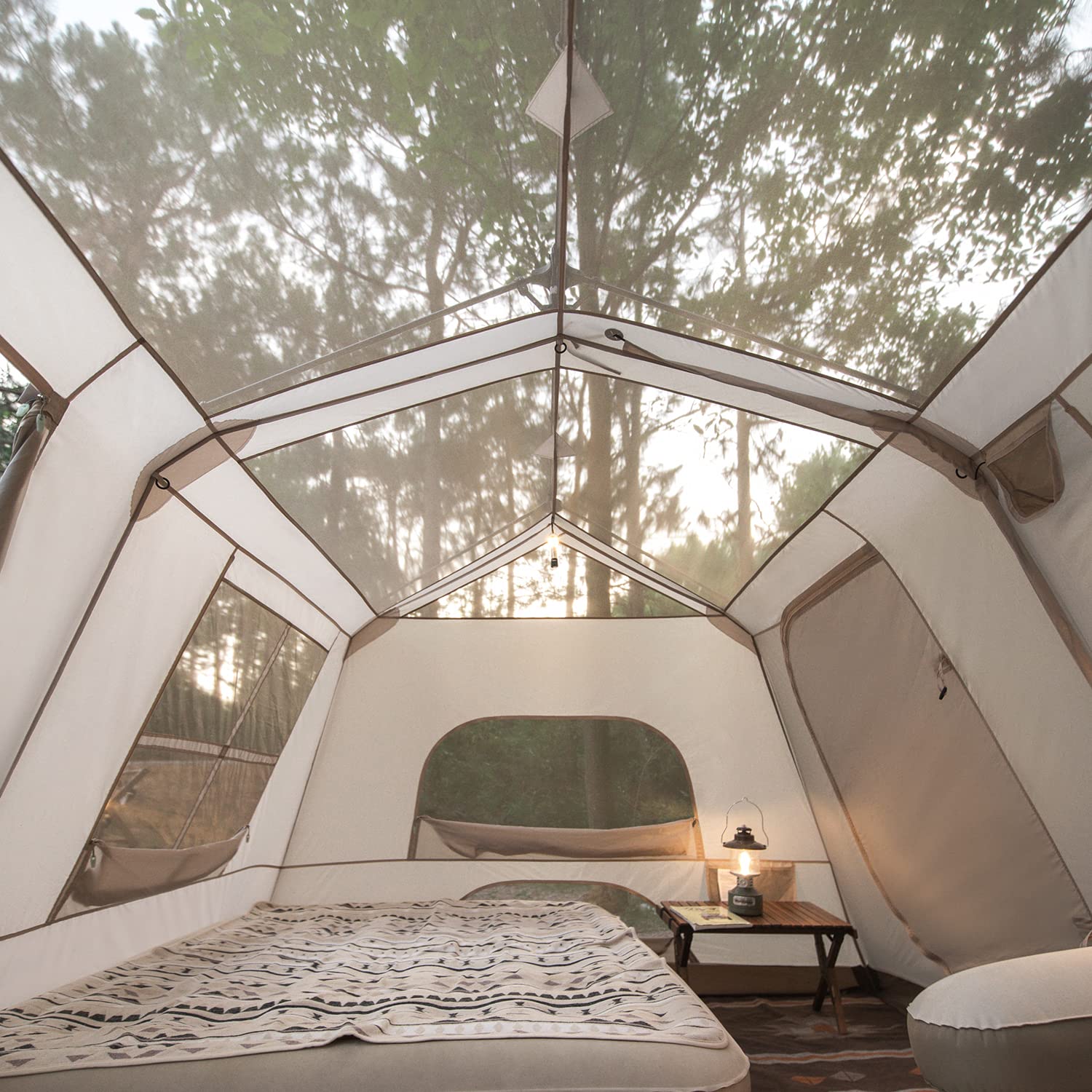 Amazon.co.jp: Naturehike屋外キャンプ2つの部屋1つのホールの自動 