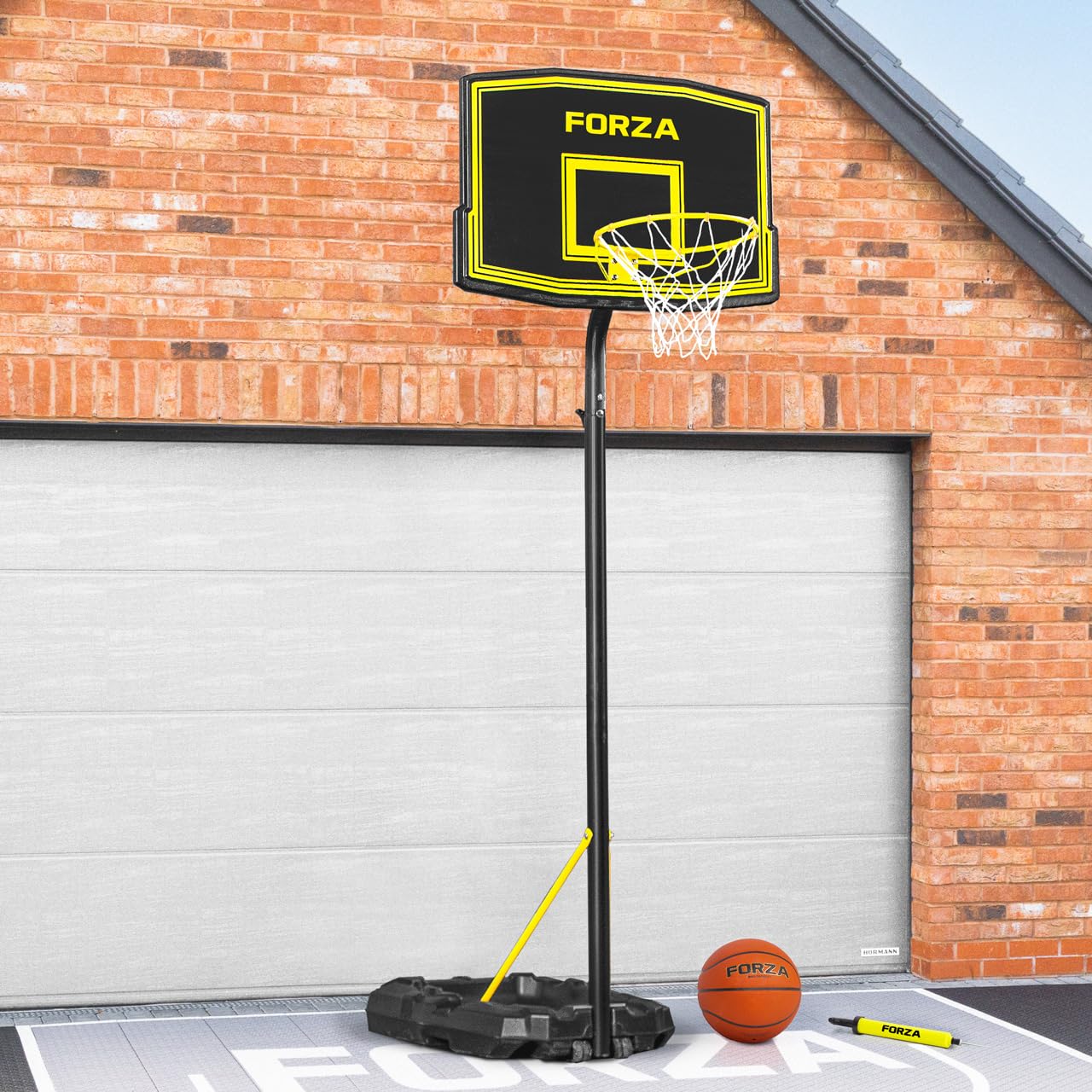 FORZA - Canestro da Basket Regolabile con Sistema di Supporto