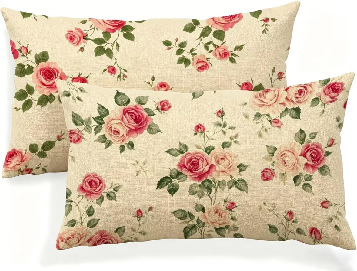 Housse coussin rose 75 x 50 pour canapé de balcon et terrasse