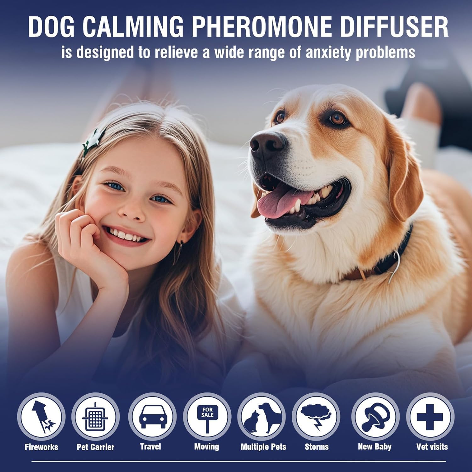 Petwellness Diffuseur Chien (Paquet 2（1 diffuseur + 4 recharges）)