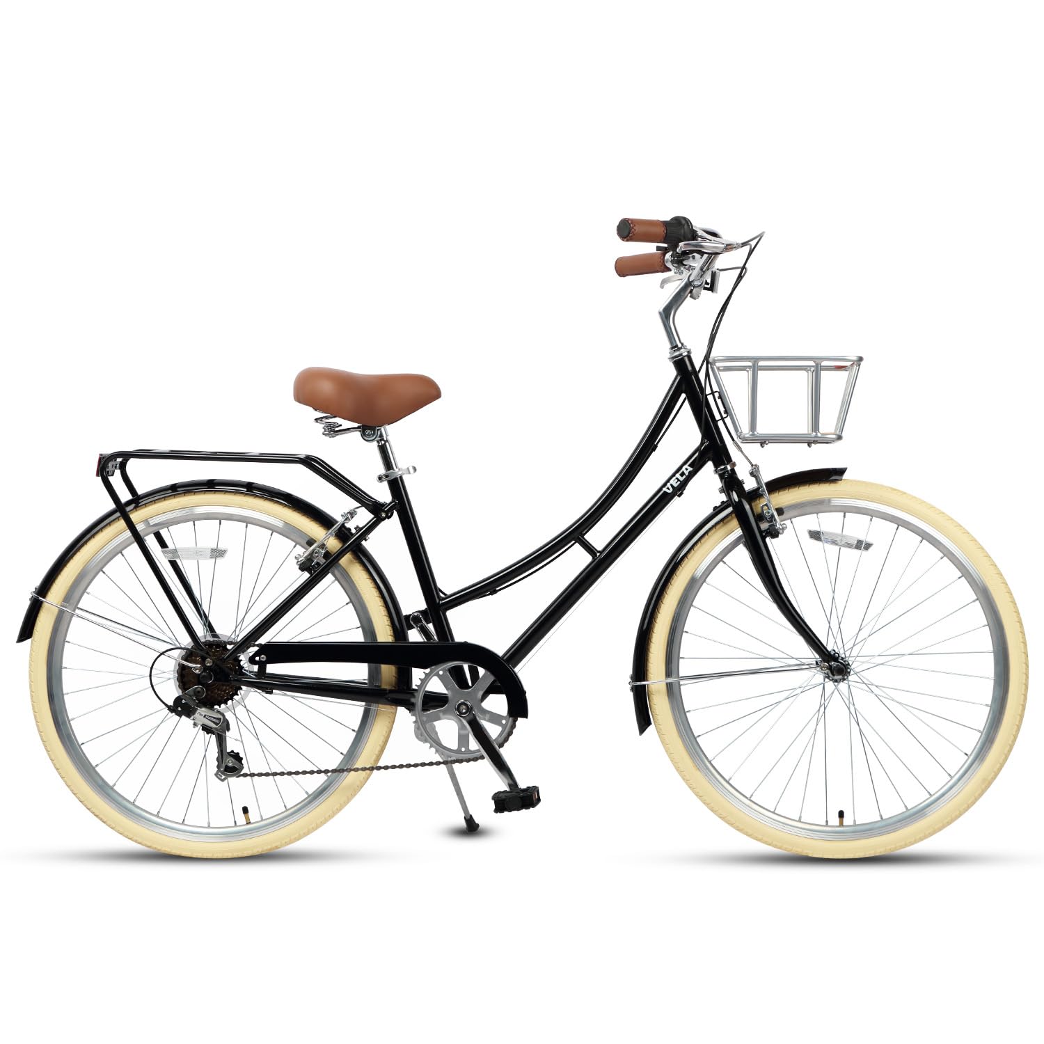 AVASTA Vélo Hybride Urbain 26" pour Femmes, Pratique et élégant pour Le Trafic Urbain, Différentes Couleurs.