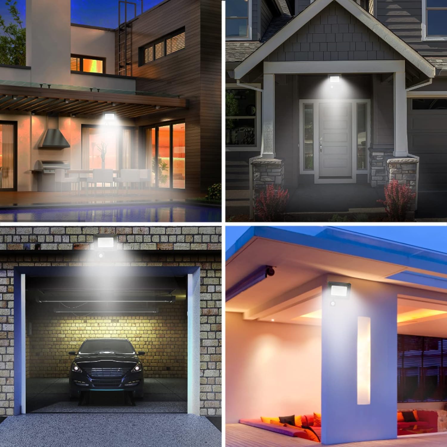 4*led strahler mit bewegungsmelder außen 30W,3000LM LED Strahler Außen mit Bewegungsmelder IP66 Scheinwerferled aussenstrahler bewegungsmelder Kaltes Weiß 6000K Außenstrahler LED Fluter Flutlicht | Mit Bewegungsmelder, superhell 3000LM, IP66 wasserdicht,