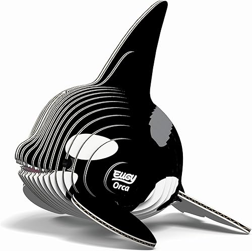 Miniatura 4 de Eugy Orca Killer Whale - Rompecabezas 3D de 25 piezas ecológico juguete educativo para niños, niñas y niños a partir de 6 años