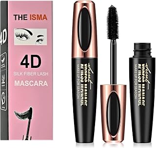 THE ISMA 4D Silk Fiber Lash Mascara Waterproof, Extra Long Lash Mascara and Thick, Long Lasting, Waterproof & Smudge-Proof Eyelashes