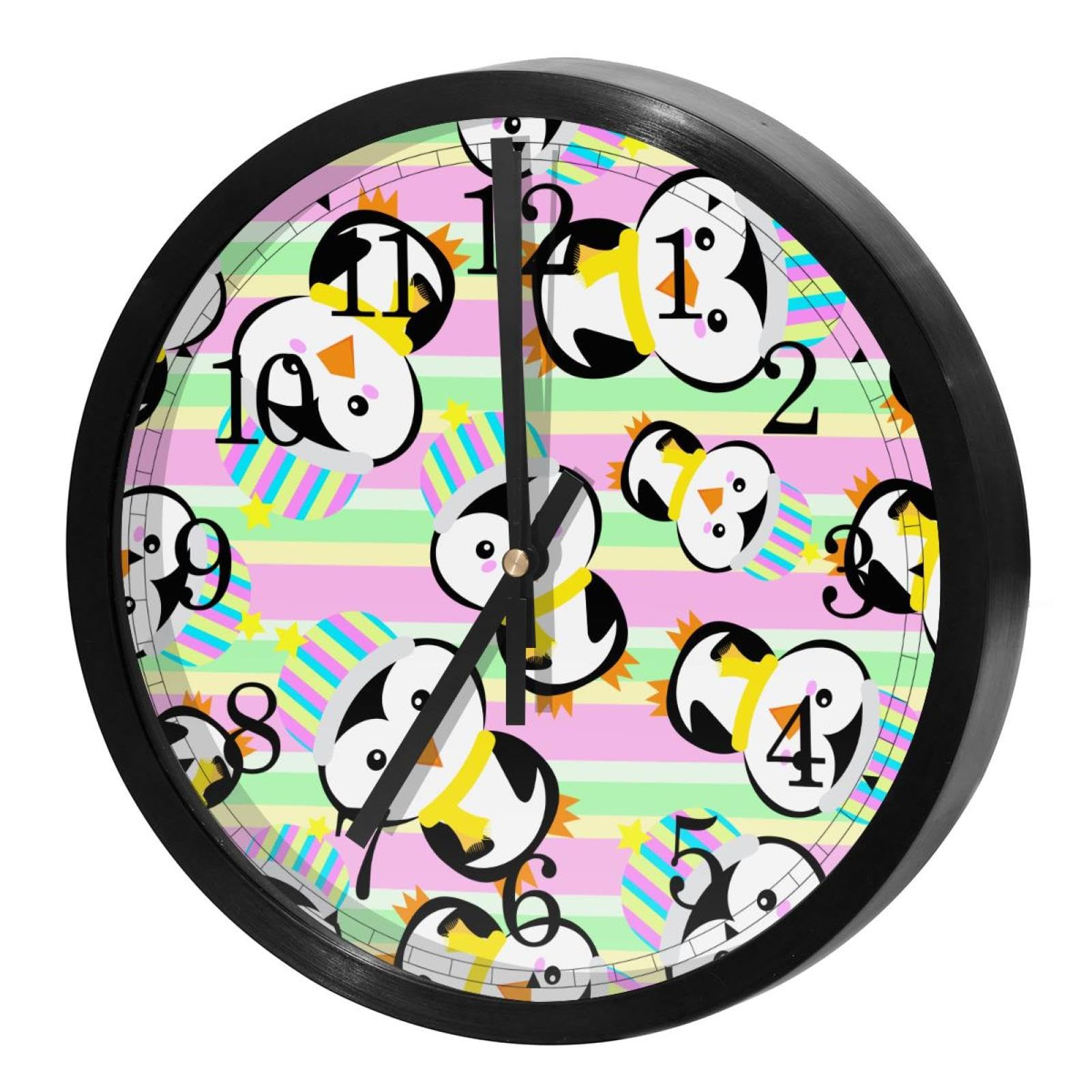 Horloge murale sans tic-tac silencieuse et précise pour chambre d'enfant