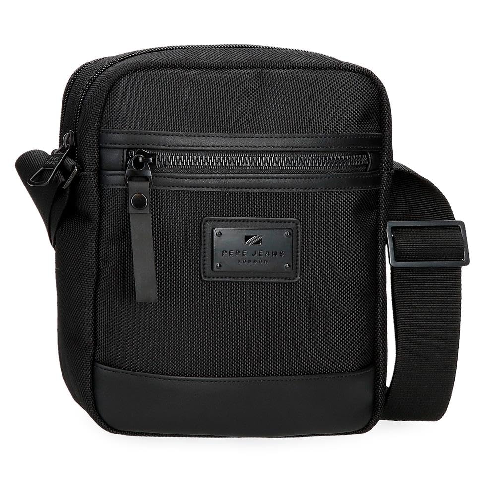 Pepe Jeans Blackmore, bandolera, riñonera, carterón, fabricada en poliéster y detalles en piel sintética, Tejido acabado repelente al agua. De Joumma Bags