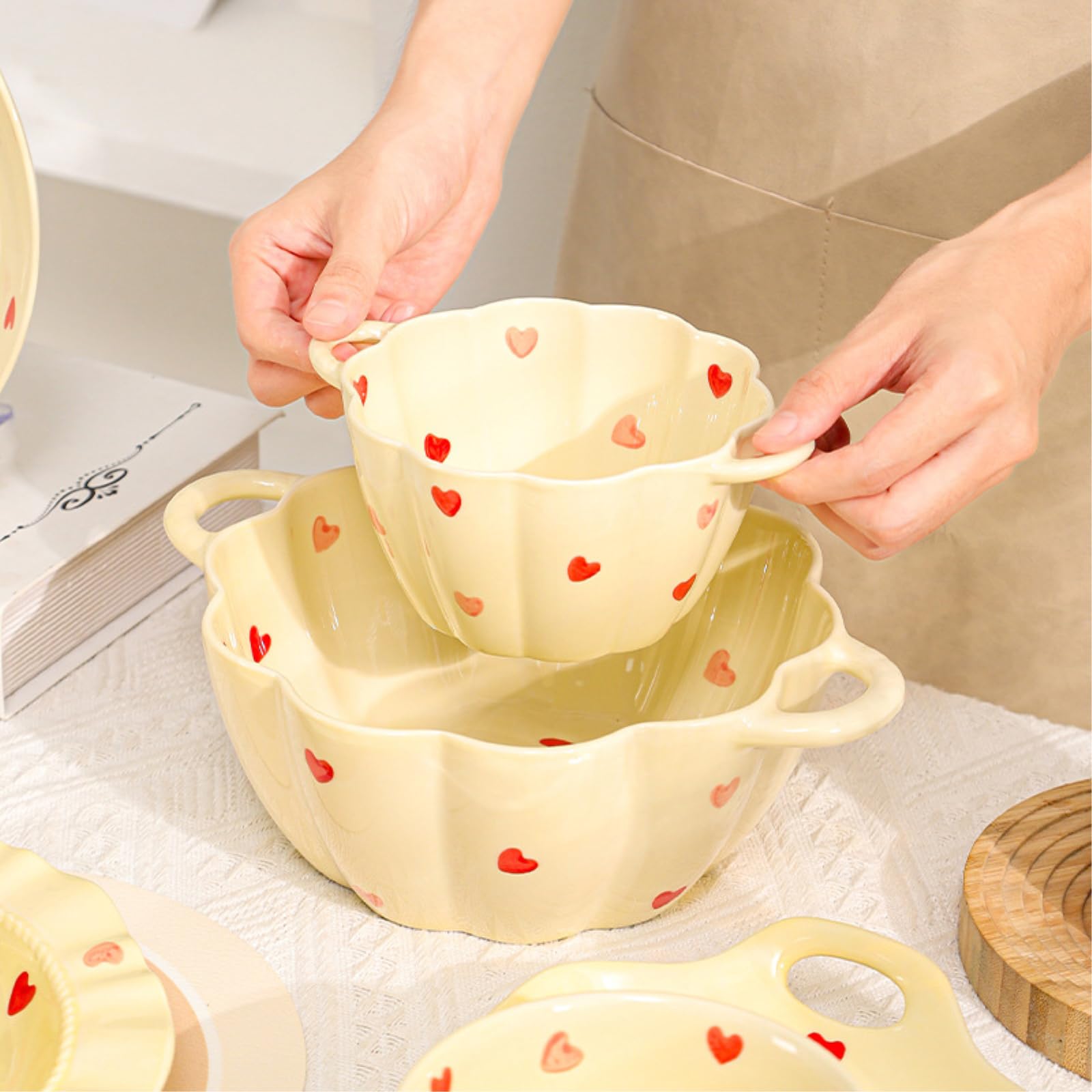 Household Simple Personality of Under-Glaze Ceramic Instant Nudeln Schüssel - 30,5 cm Fischteller