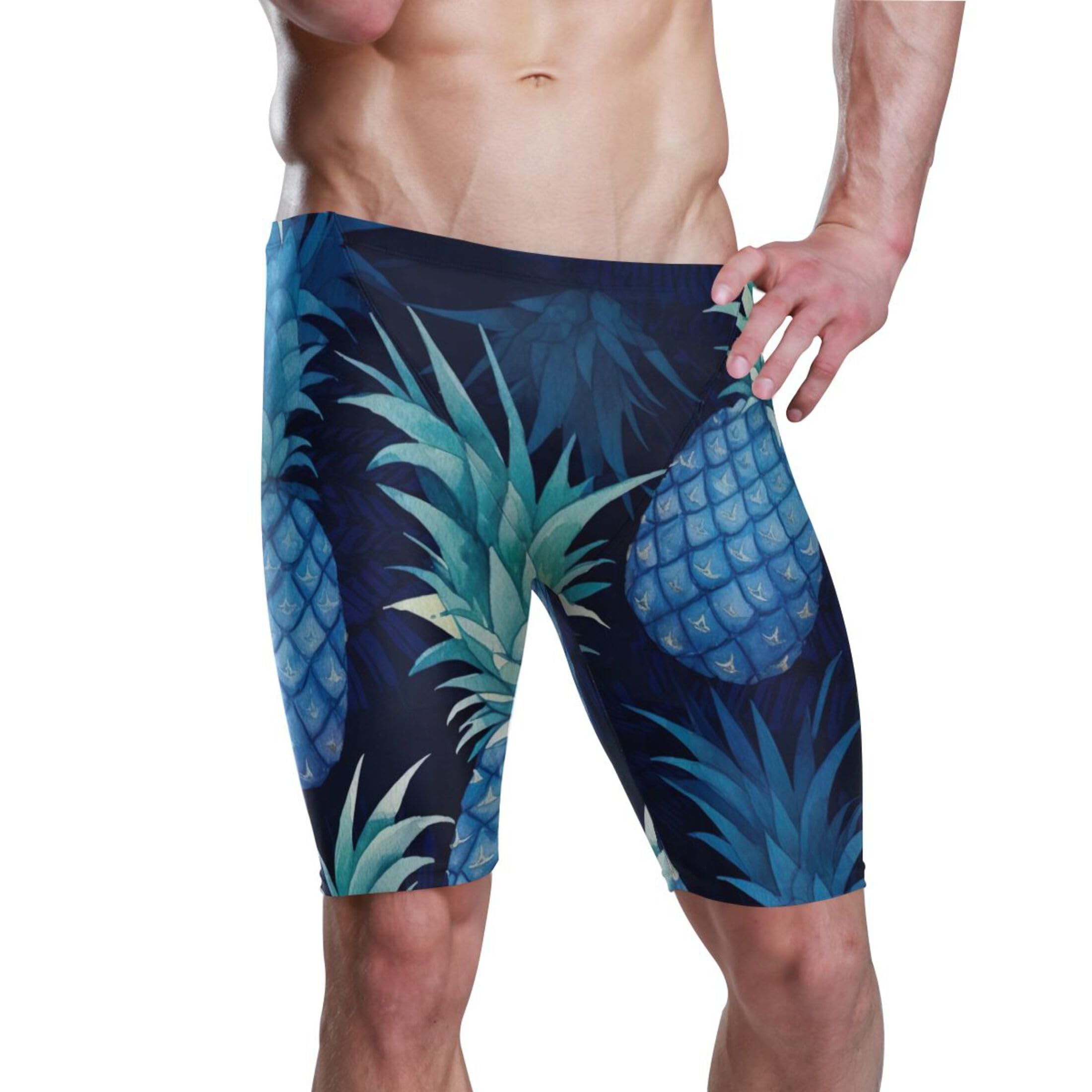 UMIRIKO Pineapple Fruit Men's Swimsuit Swim Jammers L B0400992