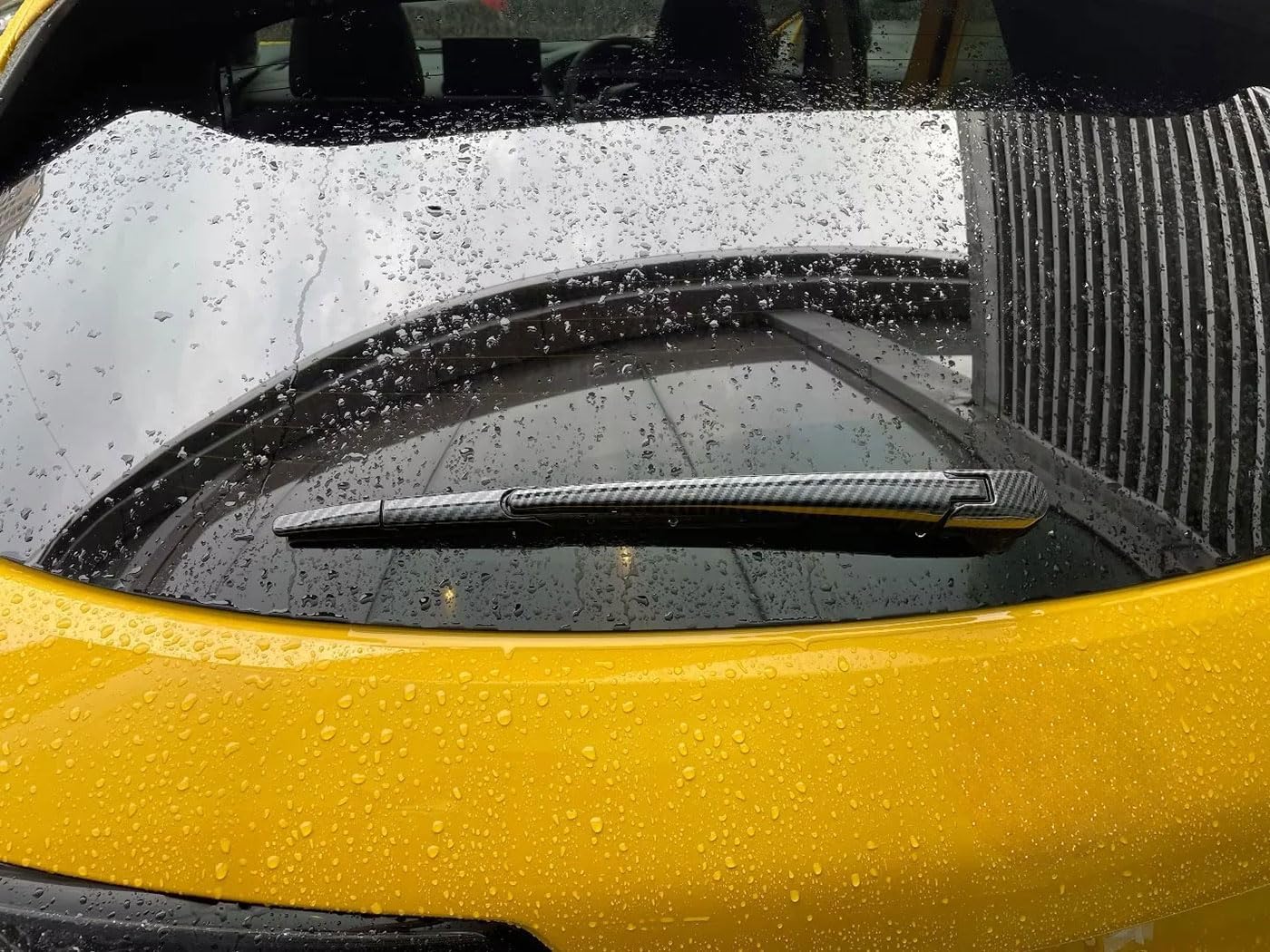 Rear Back Window Wiper Cover Trims Compatible With Honda New HRV HR-V 2026 2025 2024 2023 Exterior Car Accessories ABS 4PCS(Carbon Fiber Style)