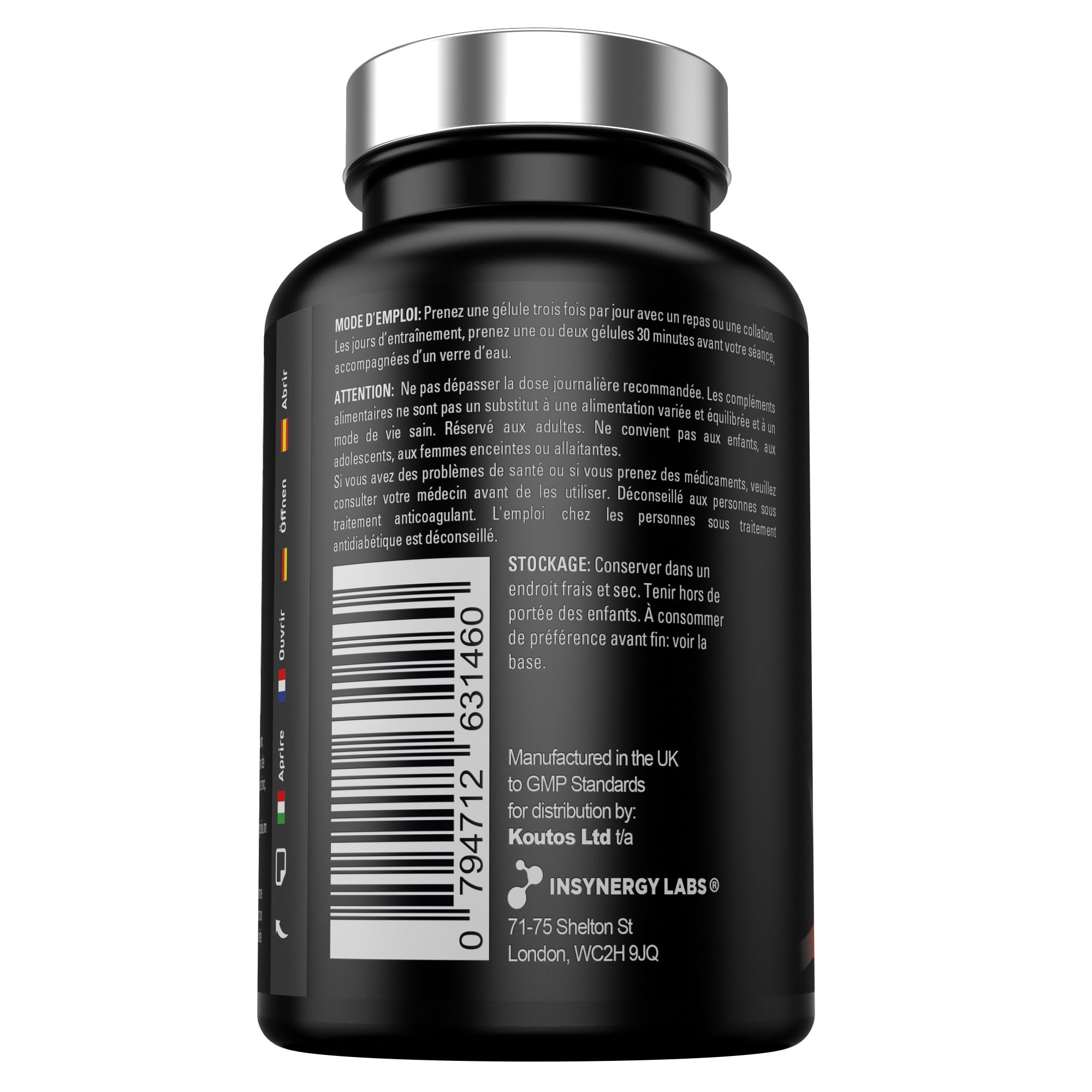 Booster de Testostérone pour Homme – ULTRA ANABOLIC, Formule Renforcée pour la Testostérone, la Musculation, l’Énergie & la Libido – Complément Végan au Magnésium et Zinc, 90 Gélules