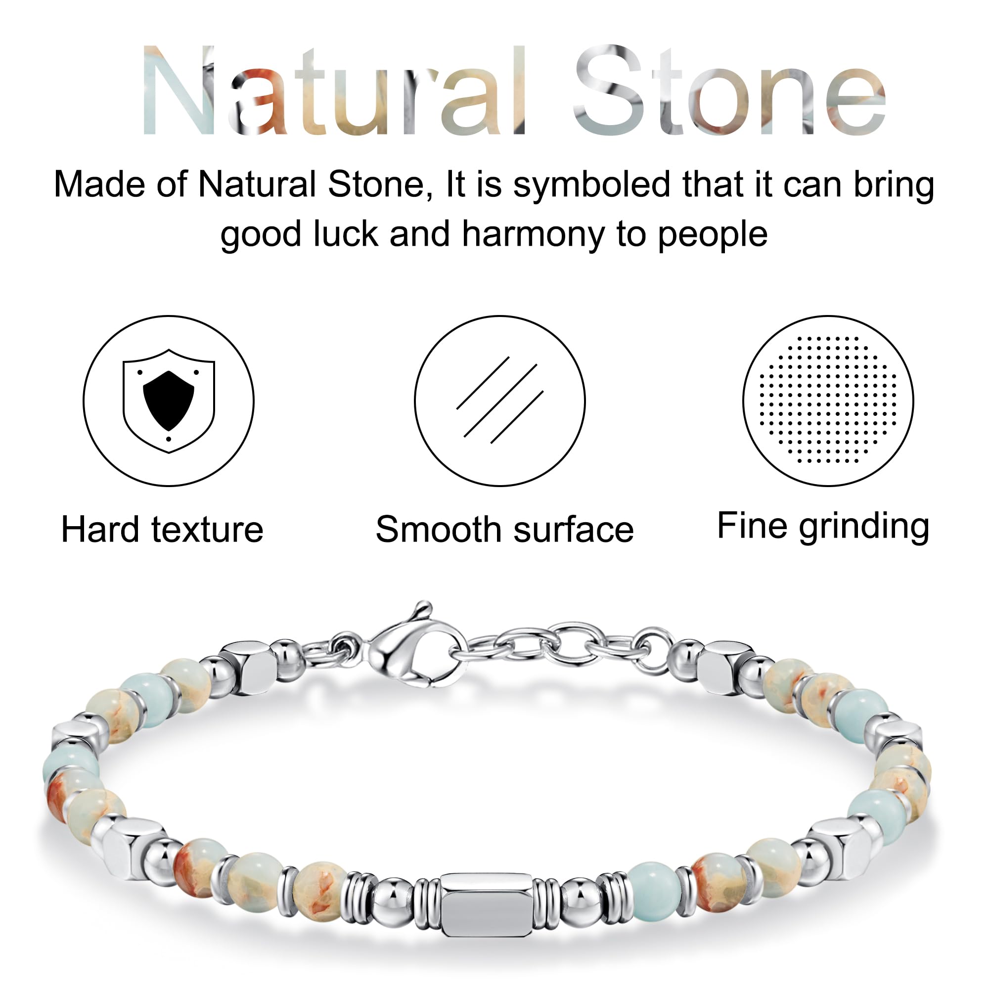 Beaded Bracelets for Women - Silver and Gold Boho Bracelets, Trendy Jewelry Gifts for Lover, Mom, Friends