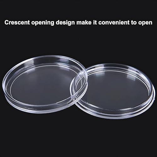 Vista 14 de FRIMOONY Paquete de 2 cápsulas de monedas de 1.614 in, con junta de espuma y caja de almacenamiento de plástico, para colección de monedas