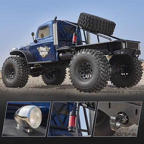 Miniatura 5 de WOWRC RocHobby Atlas 110 RC Crawler, 4WD 2.4Ghz RC Rock Truck Off Road, Hobby RC Car para interiores y exteriores 2 en 1, vehículos RC para adultos