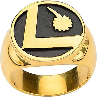 DC Legion Of Superheroes Logo Stainless Steel Ring