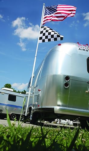 Miniatura 4 de Mástil telescópico de 20" Camco con pie y bandera de Estados Unidos