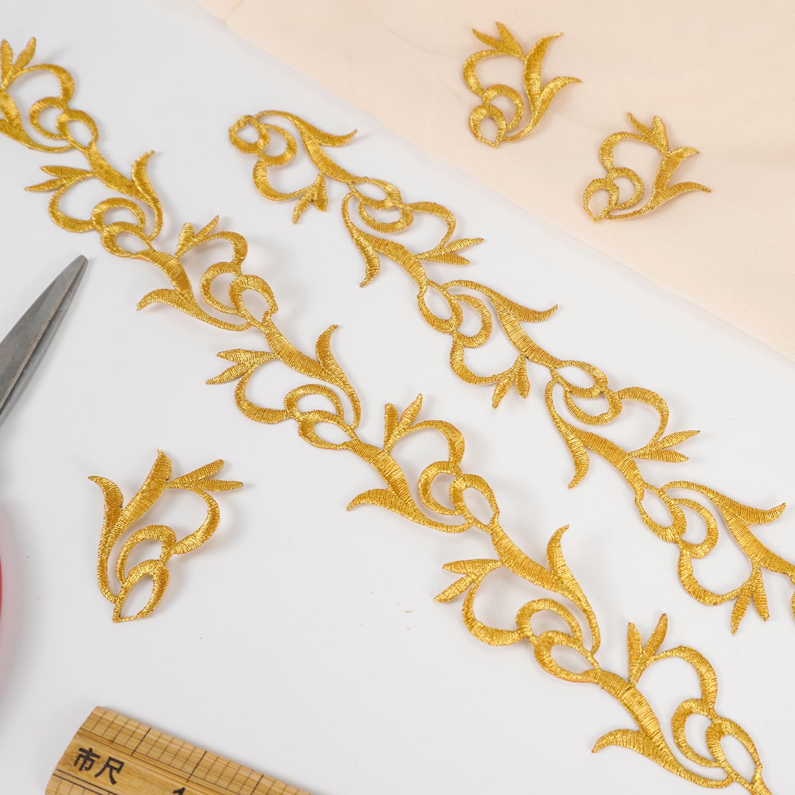 Amazon.co.jp: 手芸ブレード 刺繡リボン アイロン接着 装飾 レース DIY 