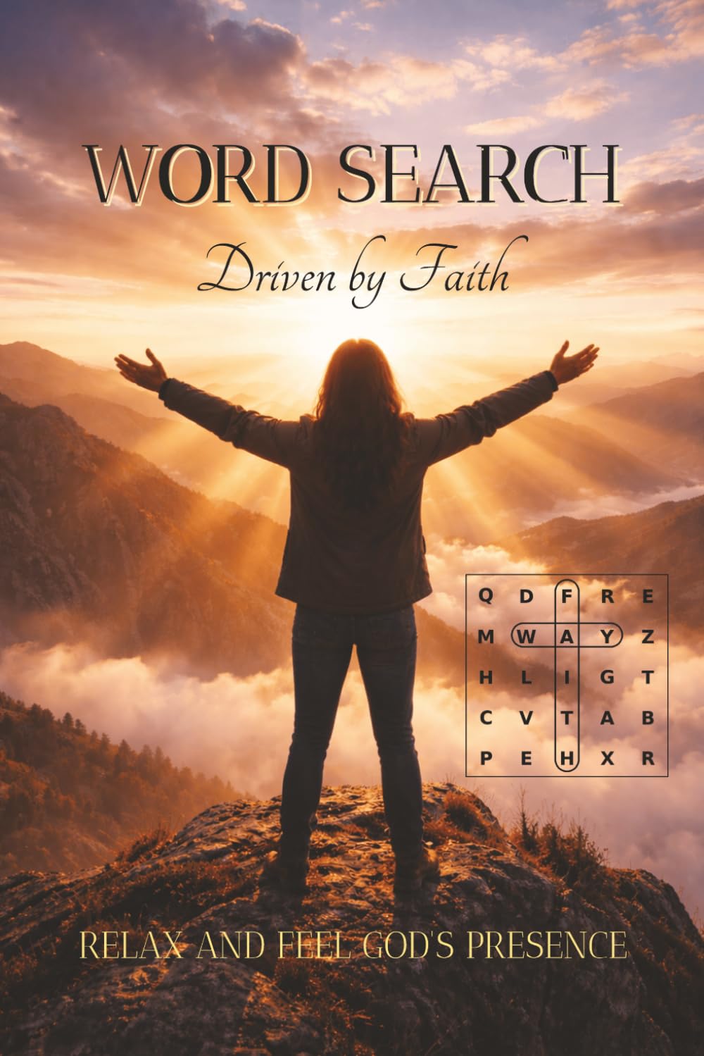 WORD SEARCH Driven by Faith: Christian Word Search Puzzles with Encouraging Bible Verses | Christian Brain Games and Logic Puzzles | Inspiration to ... Inches, 110 Pages | 50+ Puzzles | Solutions