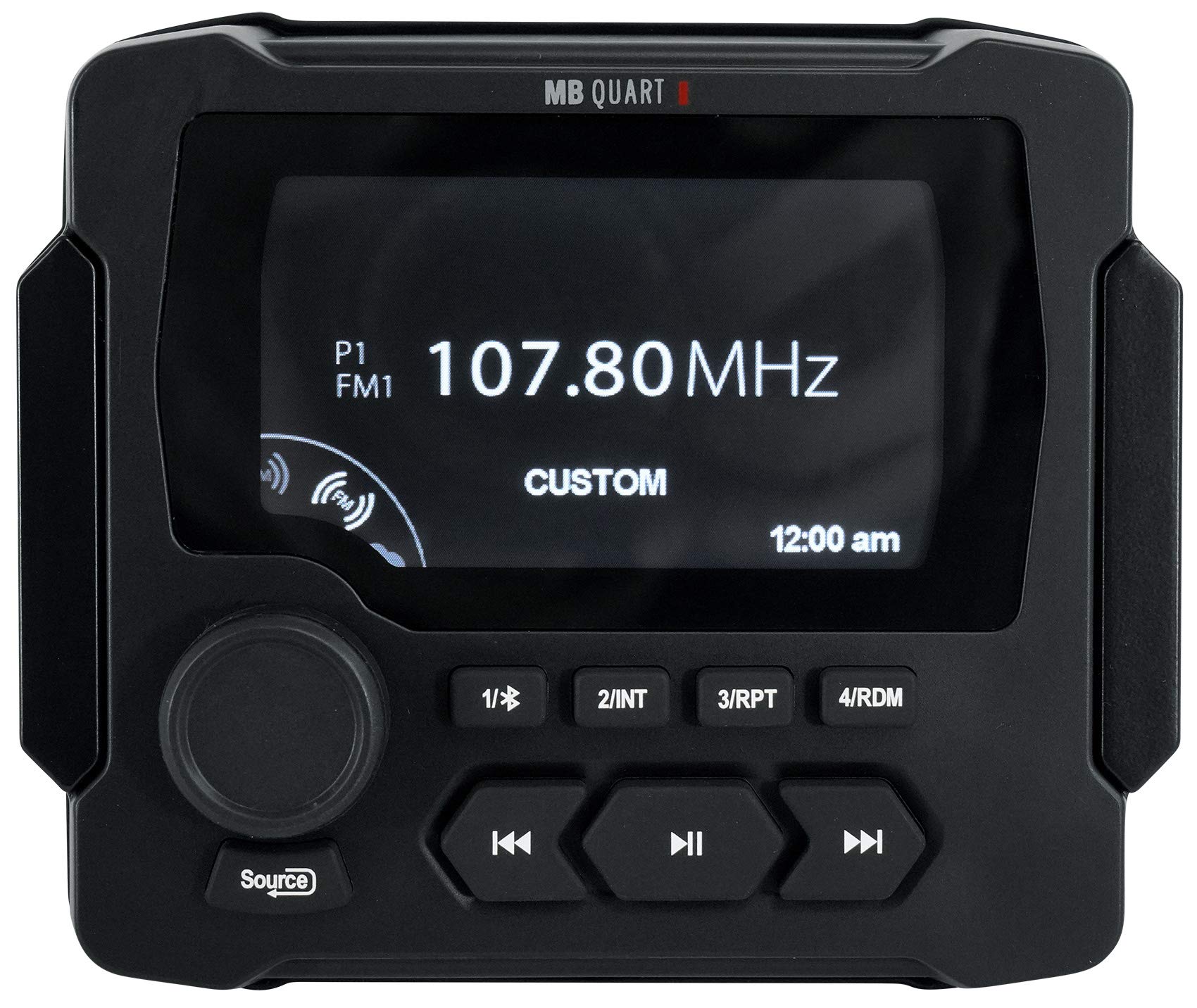 Audiosavings Bundle: MB Quart GMR-LED Gauge Hole Marine Receiver Bluetooth AM/FM/Weather Band/USB Bundle with Rockville GO PARTY MAX BASS Large Portable LED Bluetooth Speaker w/Wireless Link (2 Items)