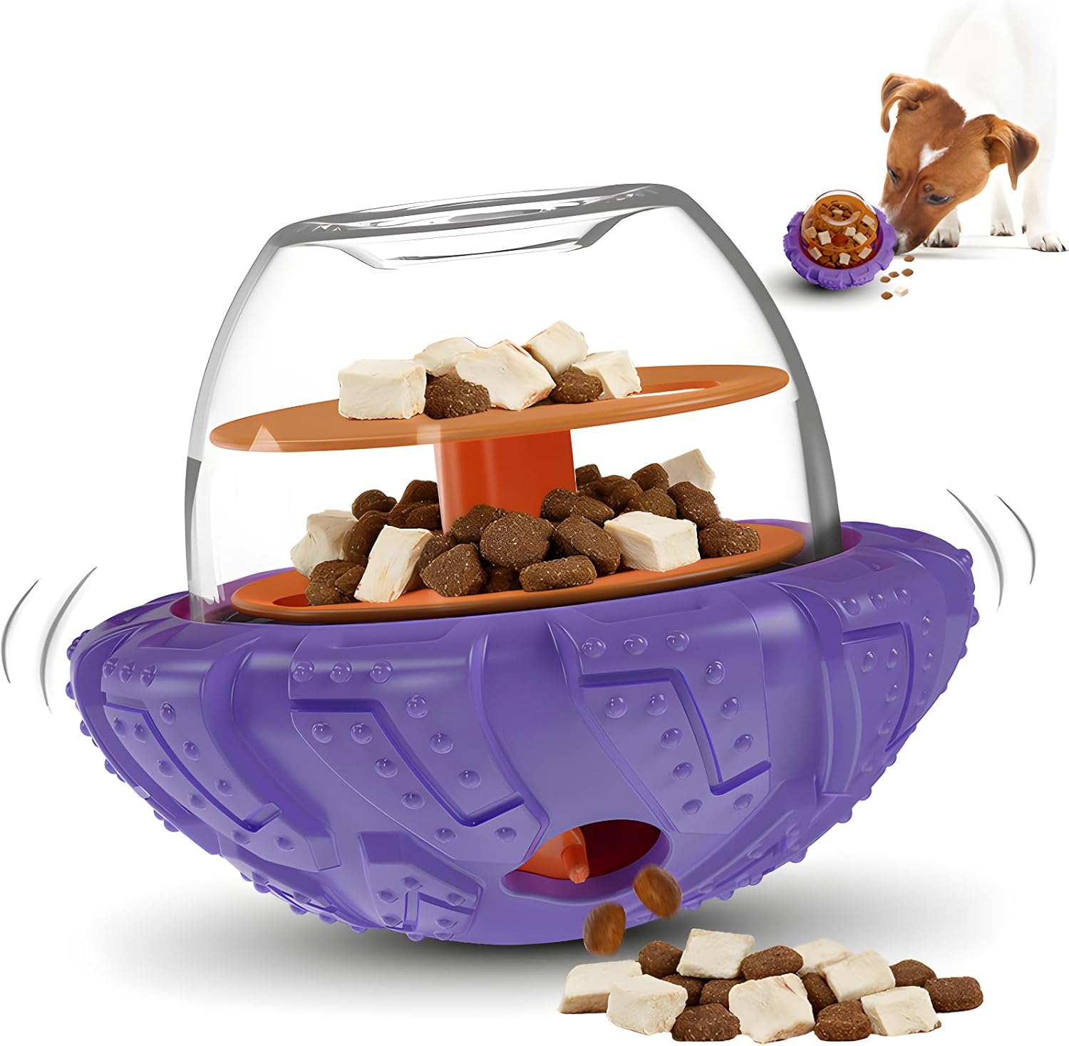 BoYoYo Interactive Dog Puzzle Toy - Slow Feeder Treat Dispenser for Smart Dogs, Mental Stimulation Enrichment, Durable & Easy Clean